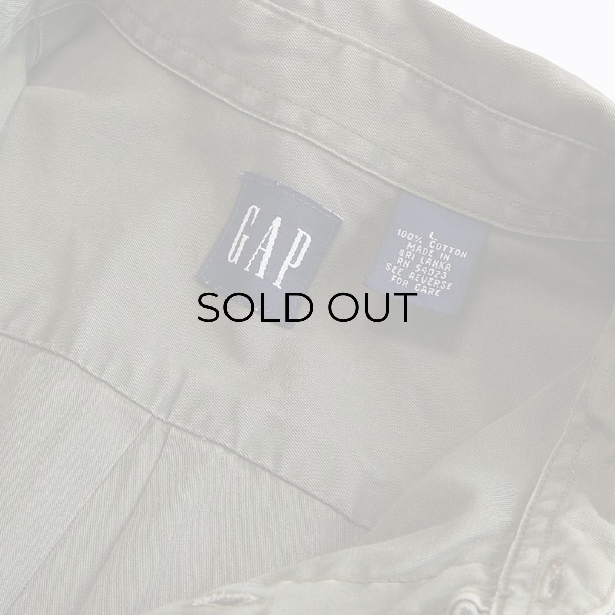 画像6: 〜00's GAP COTTON TWILL B/D SHIRT (6)