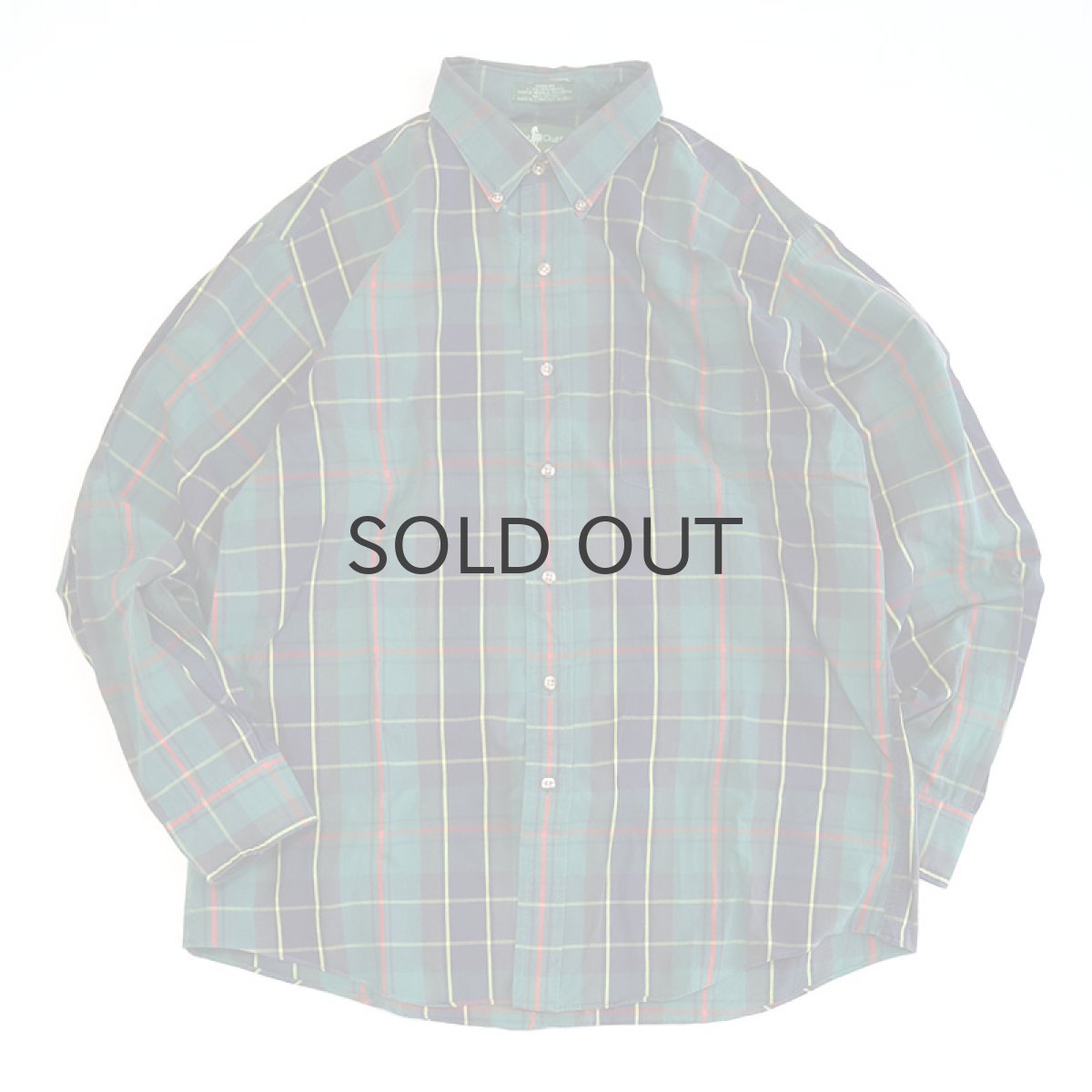 画像1: 80's Hunt Club COTTON CHECK B/D SHIRT (1)