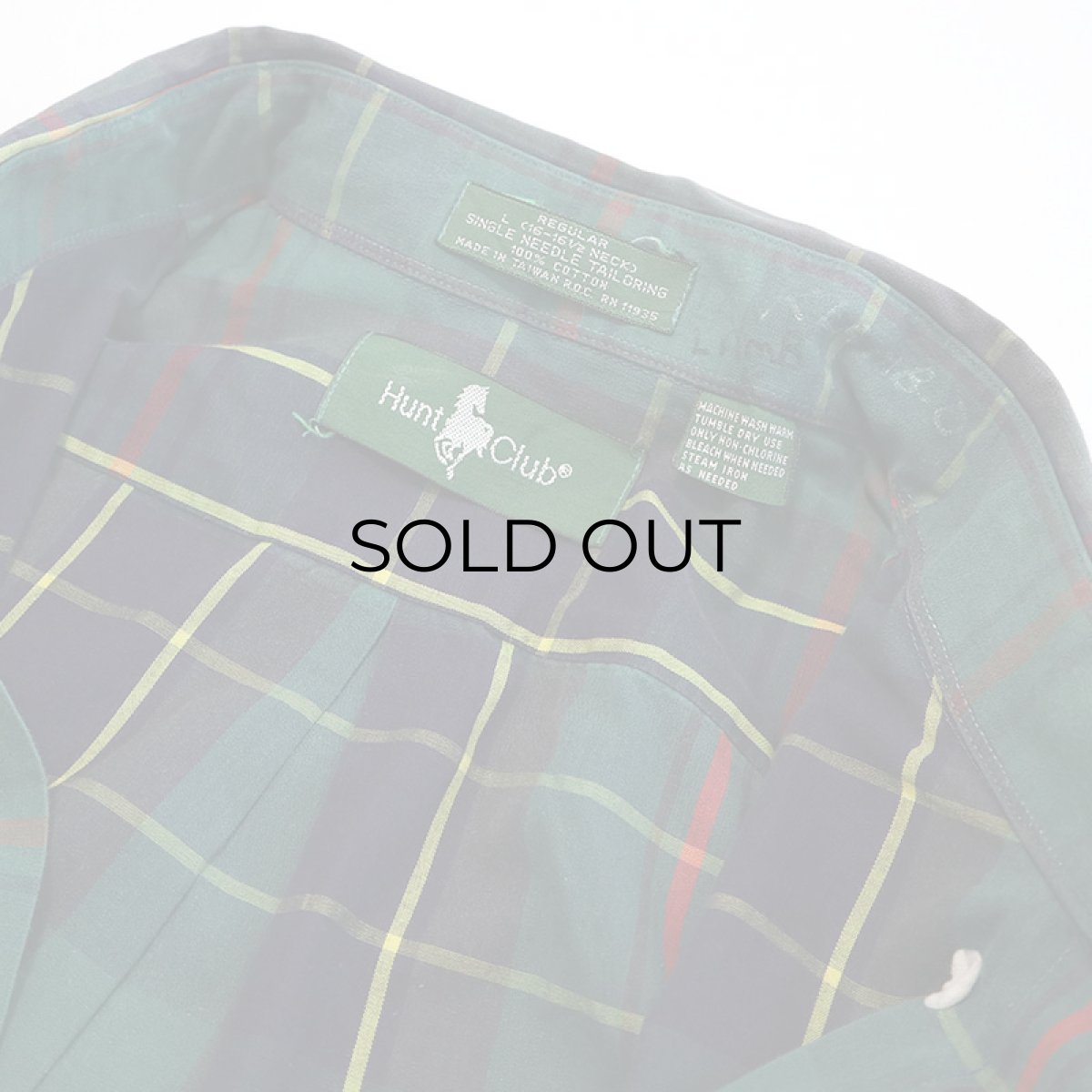 画像8: 80's Hunt Club COTTON CHECK B/D SHIRT (8)