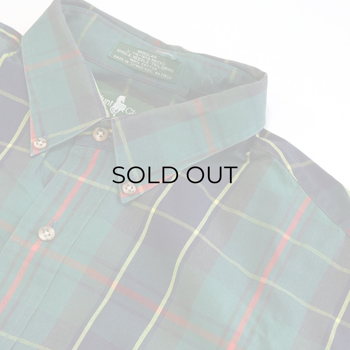 画像5: 80's Hunt Club COTTON CHECK B/D SHIRT (5)