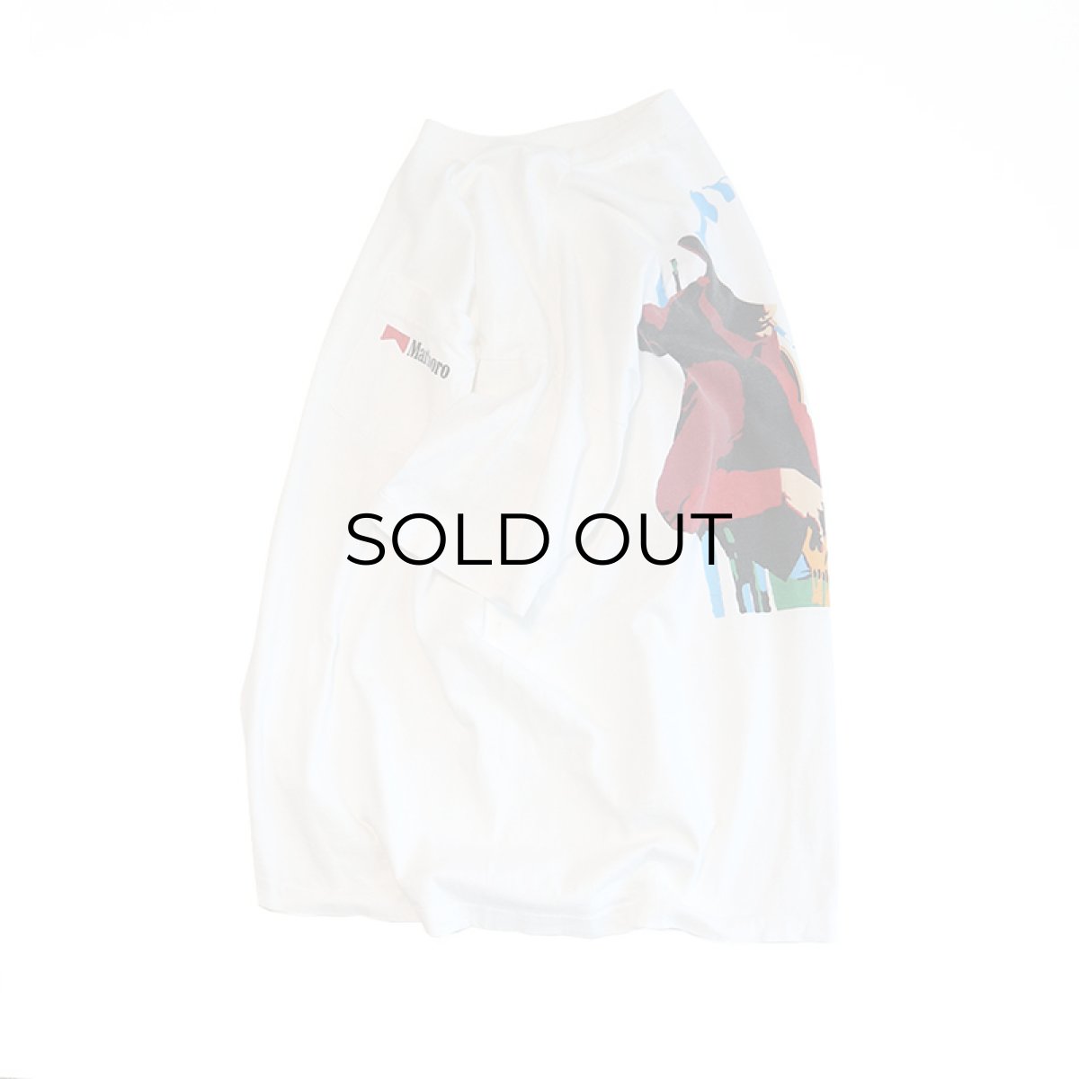 画像1: 〜90's FRUIT OF THE LOOM COTTON W-PRINT S/S POCKET TEE "Marlboro" (1)