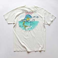 画像1: 80's Stedman COTTON W-PRINT S/S POCKET TEE "DESTIN FISHING Rodeo" "MADE IN USA" (1)