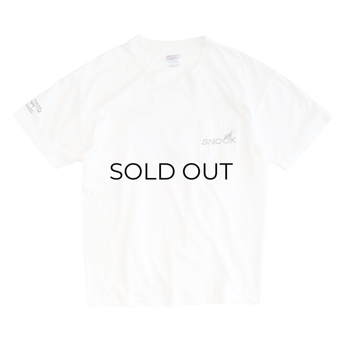 画像1: 90's Hanes COTTON W-PRINT S/S POCKET TEE "SNOOK" (1)