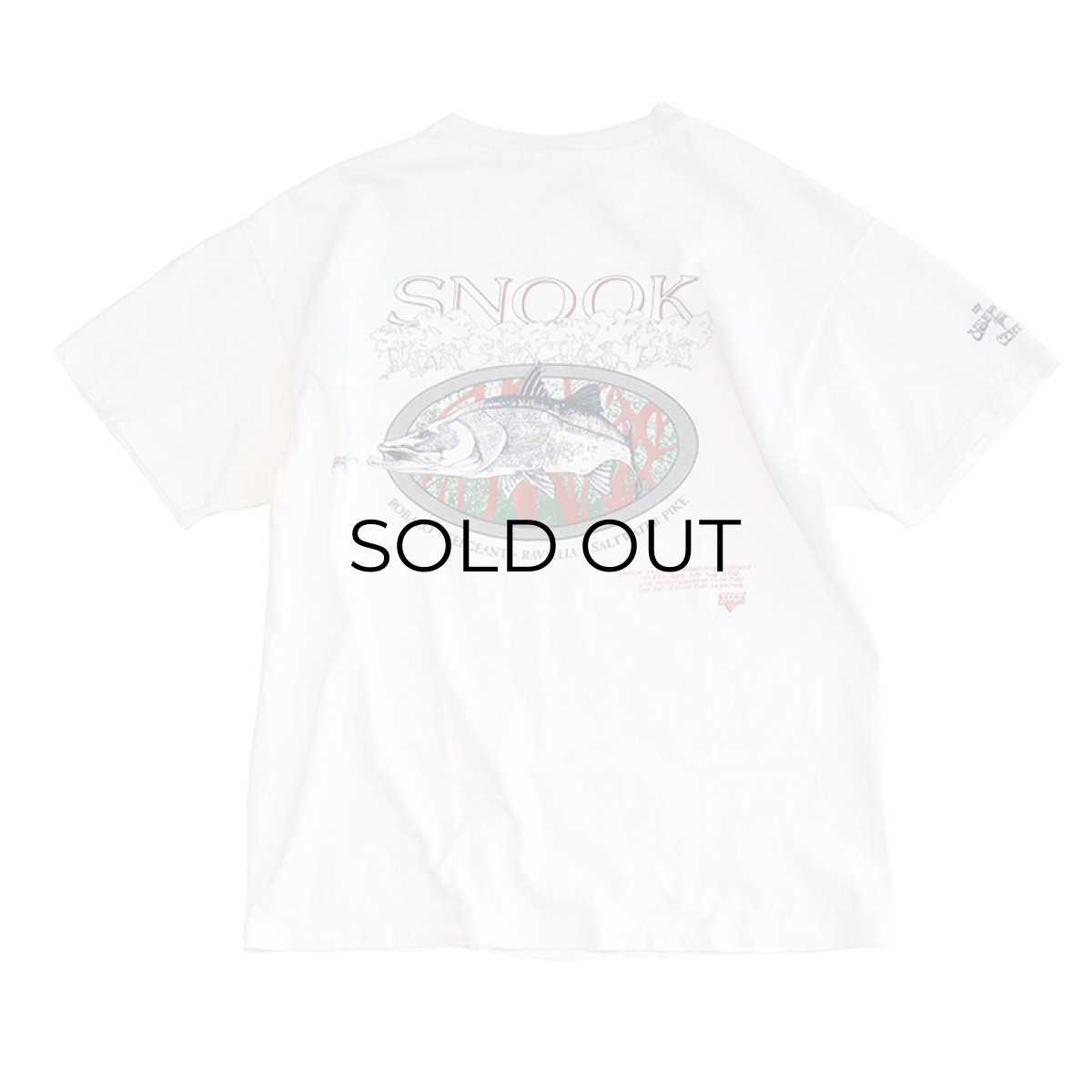 画像2: 90's Hanes COTTON W-PRINT S/S POCKET TEE "SNOOK" (2)