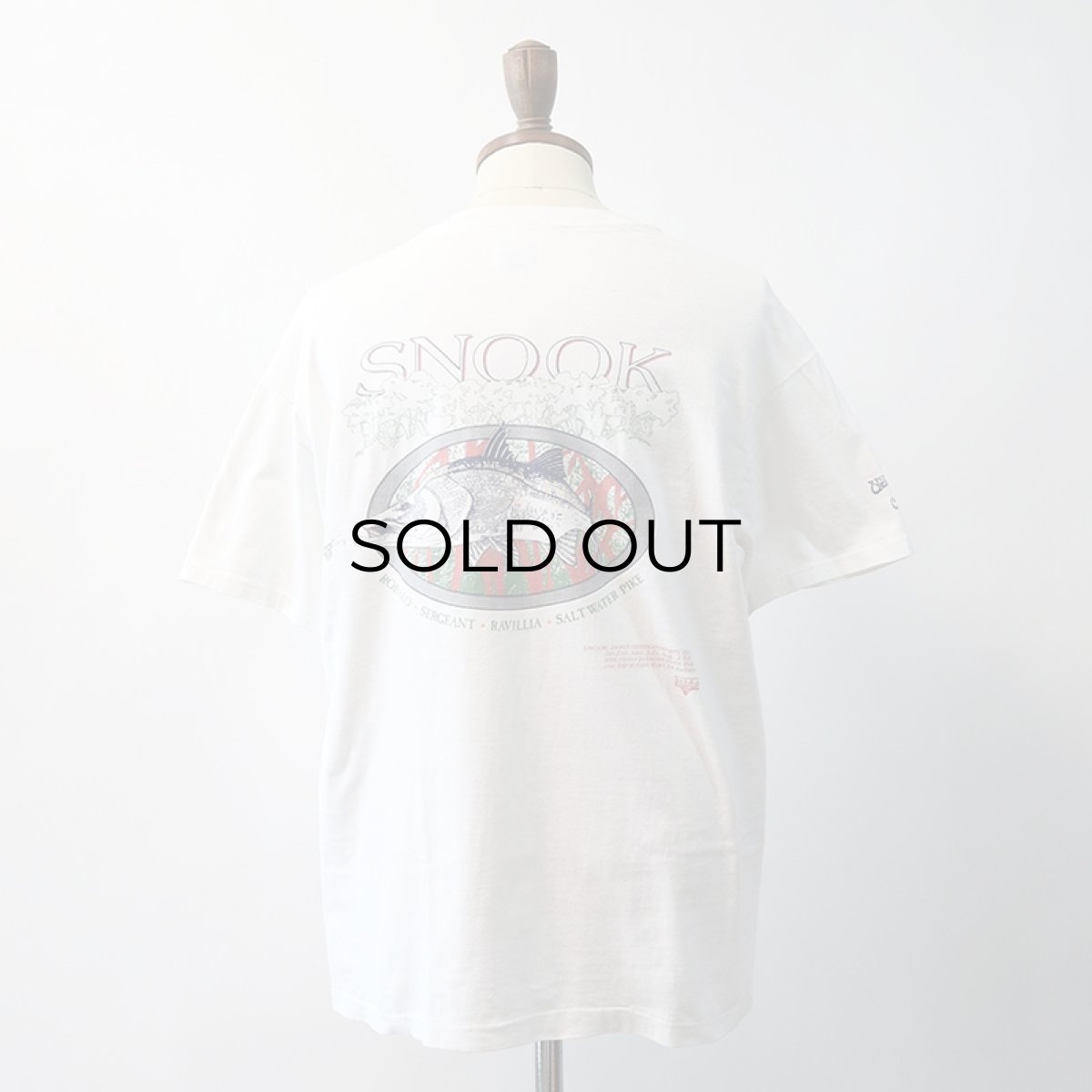 画像10: 90's Hanes COTTON W-PRINT S/S POCKET TEE "SNOOK" (10)