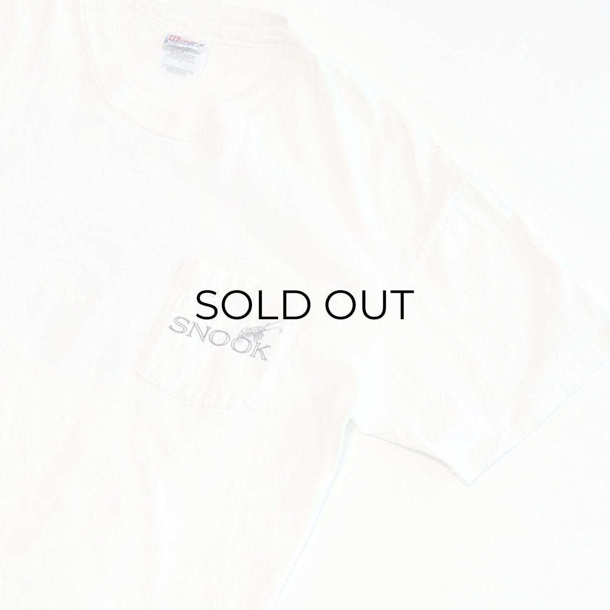 画像3: 90's Hanes COTTON W-PRINT S/S POCKET TEE "SNOOK" (3)