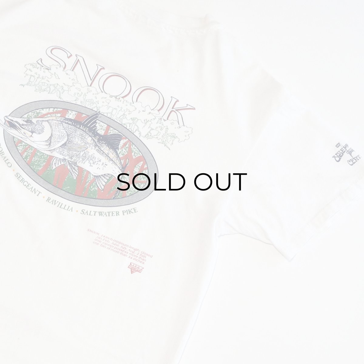 画像4: 90's Hanes COTTON W-PRINT S/S POCKET TEE "SNOOK" (4)