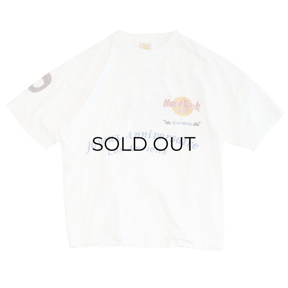 画像1: 〜90's GOLDEN PEACOCK COTTON W-PRINT S/S TEE "Hard Rock CAFE JEAN-MARIE" (1)
