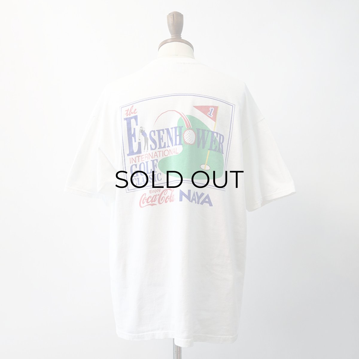 画像7: 90's Hanes COTTON W-PRINT S/S TEE "EISENHOWER INTERNATIONAL CLASSIC SCHOLAR" (7)