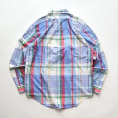 画像3: 90's Ralph Lauren COTTON MADRAS CHECK B/D SHIRT (3)