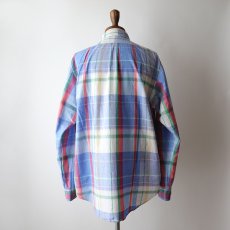 画像13: 90's Ralph Lauren COTTON MADRAS CHECK B/D SHIRT (13)