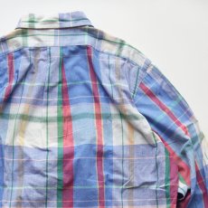 画像6: 90's Ralph Lauren COTTON MADRAS CHECK B/D SHIRT (6)