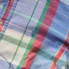 画像8: 90's Ralph Lauren COTTON MADRAS CHECK B/D SHIRT (8)