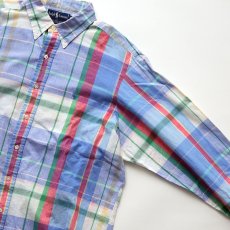 画像4: 90's Ralph Lauren COTTON MADRAS CHECK B/D SHIRT (4)