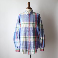 画像11: 90's Ralph Lauren COTTON MADRAS CHECK B/D SHIRT (11)