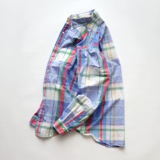 画像2: 90's Ralph Lauren COTTON MADRAS CHECK B/D SHIRT (2)