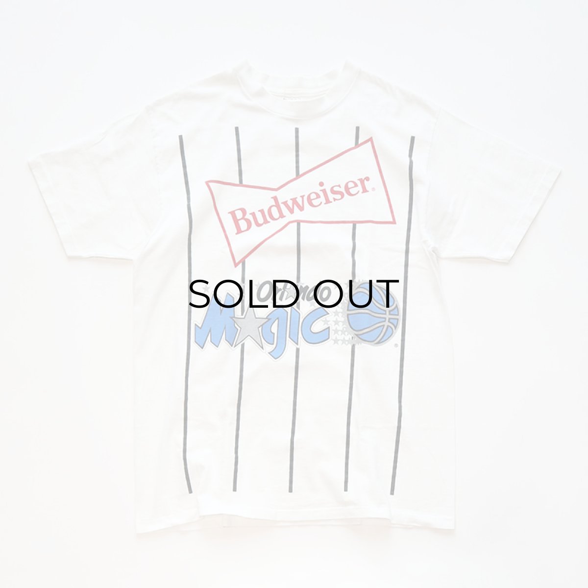 画像1: 90's DELTA COTTON PRINT S/S TEE "Orlando Magic" "Budweiser" (1)