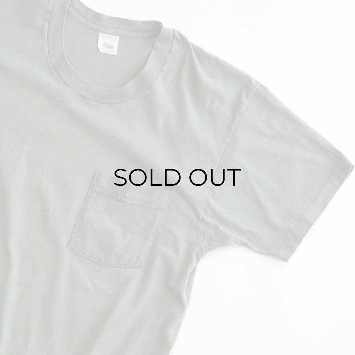 画像3: 80's FRUIT OF THE LOOM COTTON S/S POCKET TEE "MADE IN USA" (3)