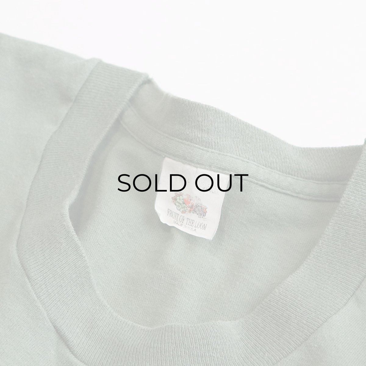 画像6: 80's FRUIT OF THE LOOM COTTON S/S POCKET TEE "MADE IN USA" (6)