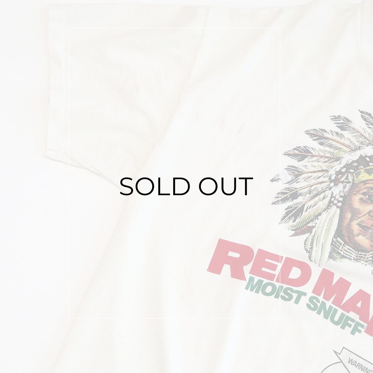 画像5: 80's Hanes COTTON PRINT S/S TEE "RED MAN MOIST SNUFF" (5)