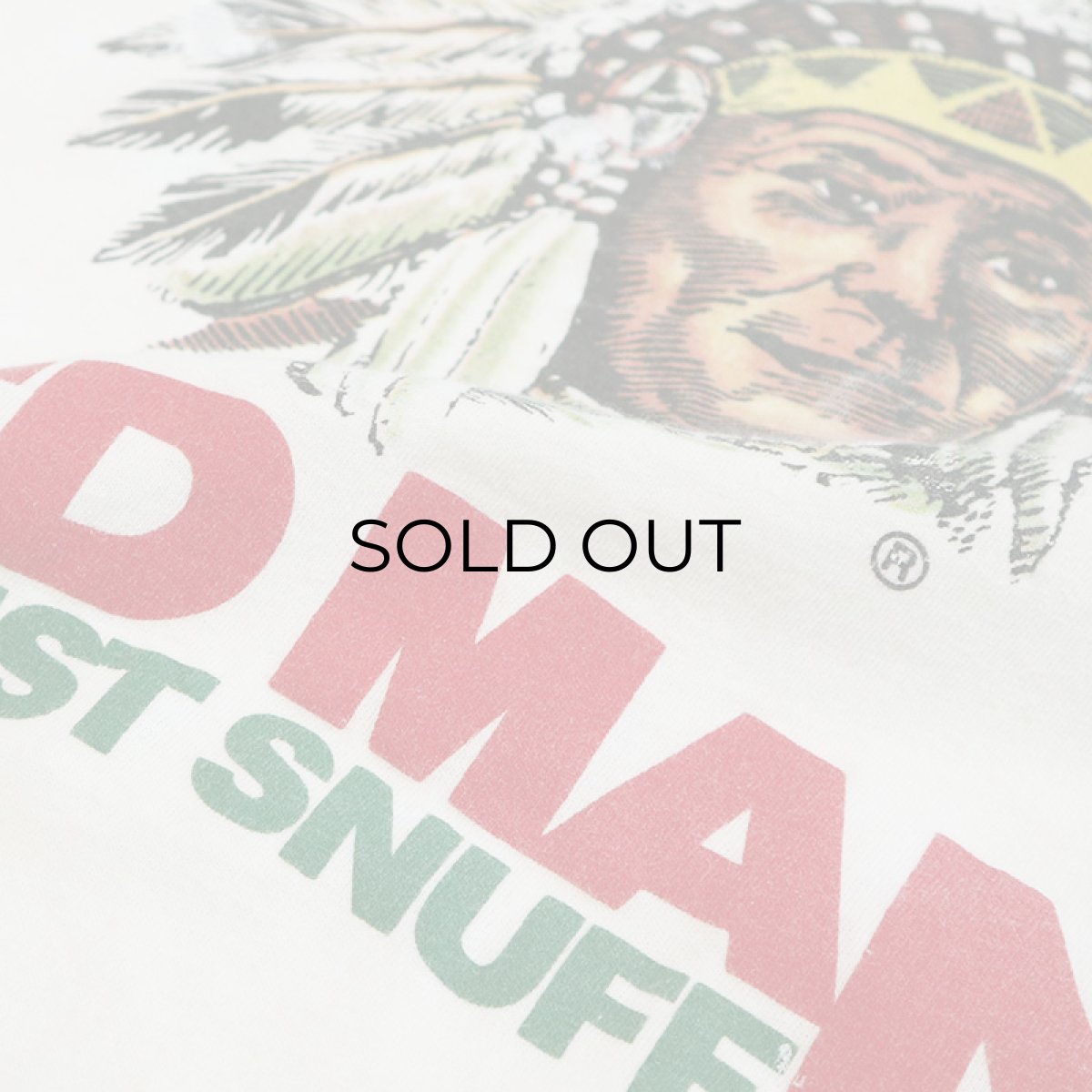 画像4: 80's Hanes COTTON PRINT S/S TEE "RED MAN MOIST SNUFF" (4)