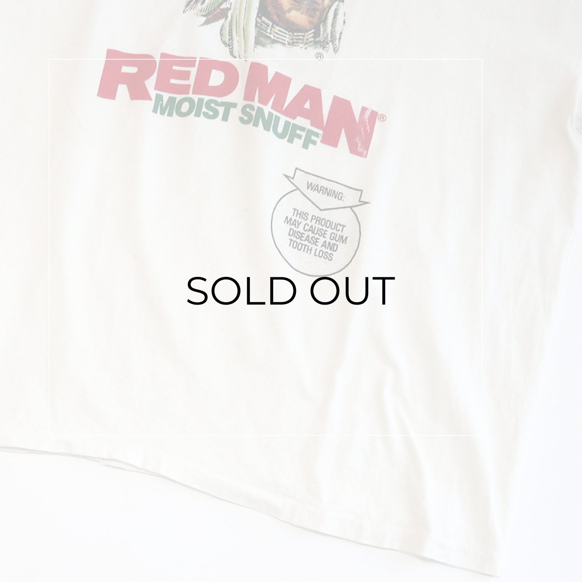 画像6: 80's Hanes COTTON PRINT S/S TEE "RED MAN MOIST SNUFF" (6)