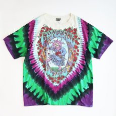 画像1: 90's LIQUID BLUE TIE-DYE COTTON "GRATEFUL DEAD" W-PRINT S/S BAND TEE "SEASONS OF THE DEAD" (1)