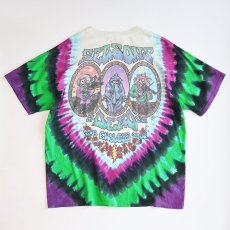 画像2: 90's LIQUID BLUE TIE-DYE COTTON "GRATEFUL DEAD" W-PRINT S/S BAND TEE "SEASONS OF THE DEAD" (2)