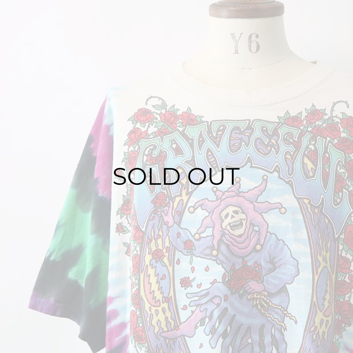 画像11: 90's LIQUID BLUE TIE-DYE COTTON "GRATEFUL DEAD" W-PRINT S/S BAND TEE "SEASONS OF THE DEAD" (11)