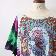 画像11: 90's LIQUID BLUE TIE-DYE COTTON "GRATEFUL DEAD" W-PRINT S/S BAND TEE "SEASONS OF THE DEAD" (11)