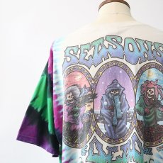 画像12: 90's LIQUID BLUE TIE-DYE COTTON "GRATEFUL DEAD" W-PRINT S/S BAND TEE "SEASONS OF THE DEAD" (12)