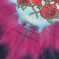 画像9: 90's LIQUID BLUE TIE-DYE COTTON "GRATEFUL DEAD" W-PRINT S/S BAND TEE "SEASONS OF THE DEAD" (9)