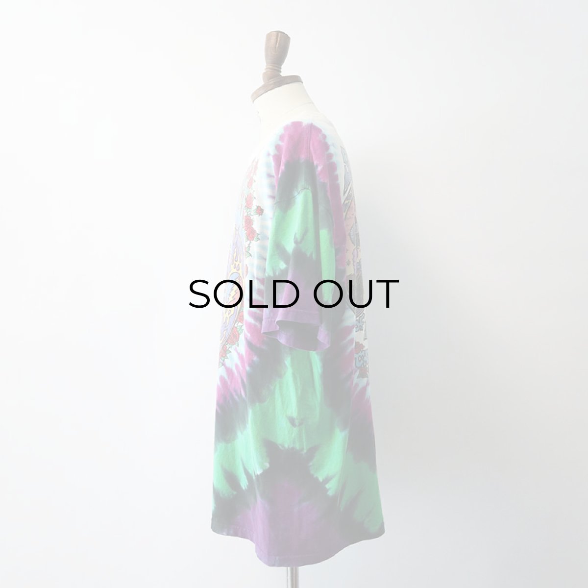 画像14: 90's LIQUID BLUE TIE-DYE COTTON "GRATEFUL DEAD" W-PRINT S/S BAND TEE "SEASONS OF THE DEAD" (14)