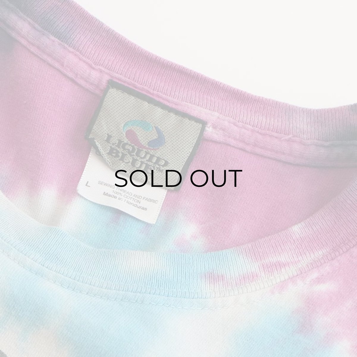 画像6: 90's LIQUID BLUE TIE-DYE COTTON "GRATEFUL DEAD" W-PRINT S/S BAND TEE "1965-1995 30years" (6)
