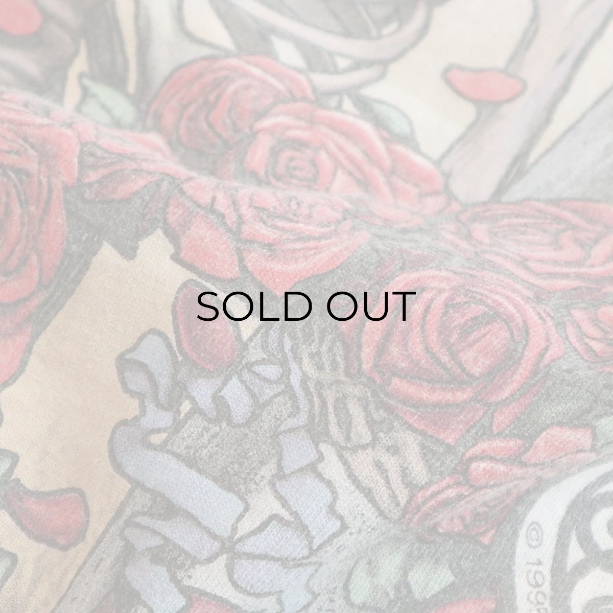 画像7: 90's LIQUID BLUE TIE-DYE COTTON "GRATEFUL DEAD" W-PRINT S/S BAND TEE "1965-1995 30years" (7)