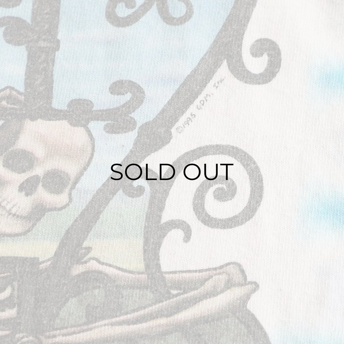 画像9: 90's LIQUID BLUE TIE-DYE COTTON "GRATEFUL DEAD" W-PRINT S/S BAND TEE "1965-1995 30years" (9)