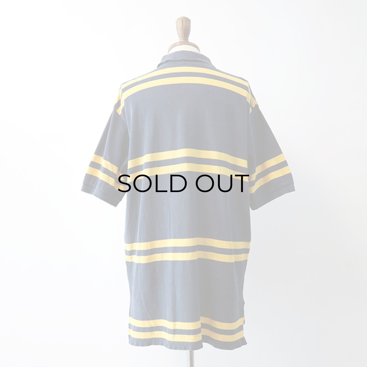 画像12: OLD Polo by Ralph Lauren COTTON MOSS STITCH BORDER S/S POLO SHIRT (12)