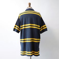 画像12: OLD Polo by Ralph Lauren COTTON MOSS STITCH BORDER S/S POLO SHIRT (12)