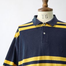 画像8: OLD Polo by Ralph Lauren COTTON MOSS STITCH BORDER S/S POLO SHIRT (8)