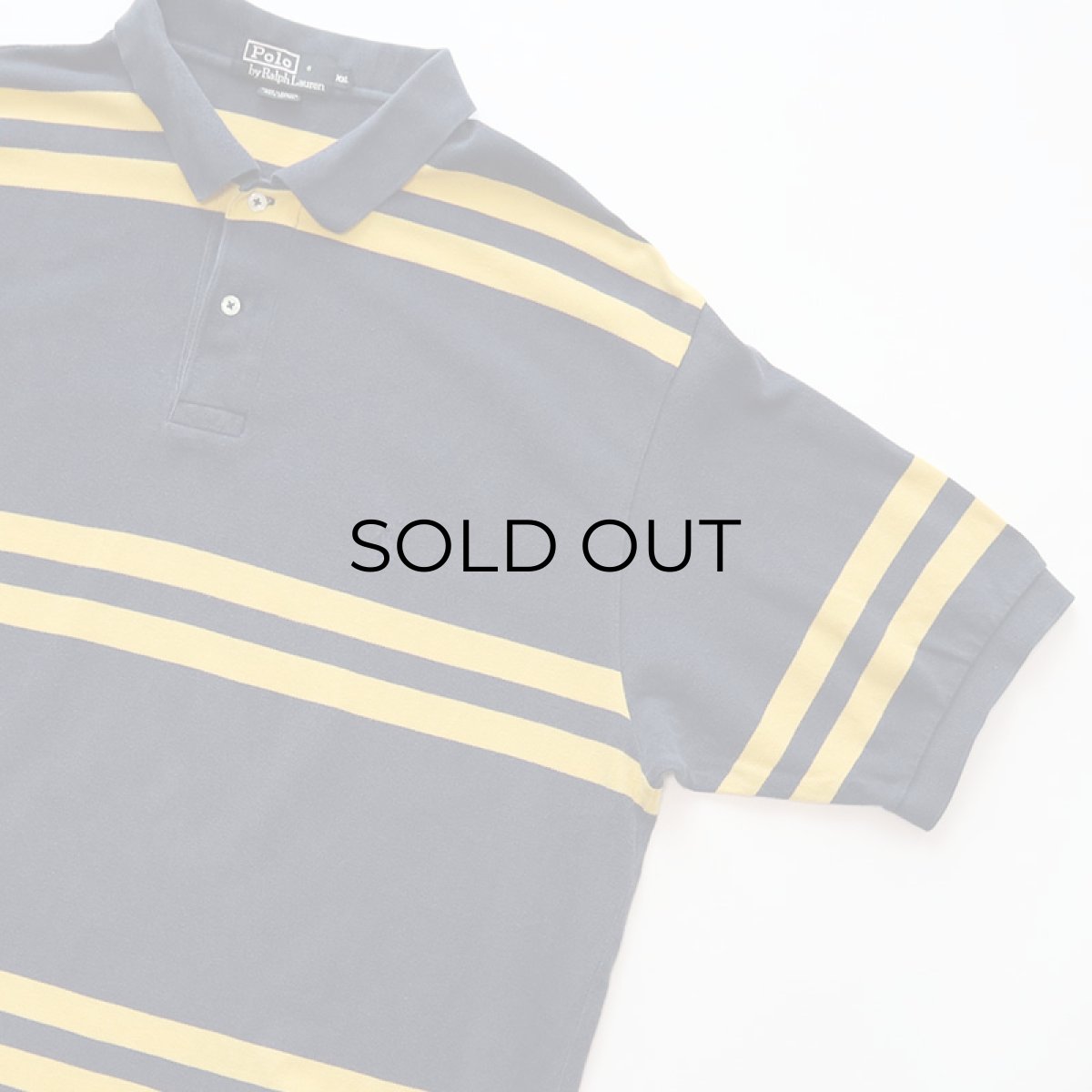 画像3: OLD Polo by Ralph Lauren COTTON MOSS STITCH BORDER S/S POLO SHIRT (3)