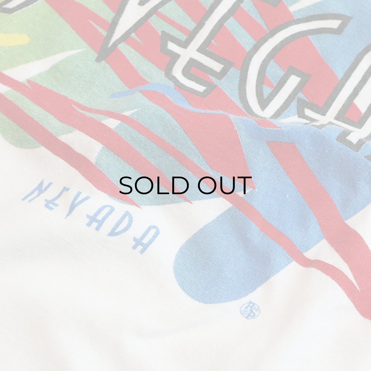 画像5: 〜80's UNKNOWN BRAND COTTON PRINT S/S TEE "LAS VEGAS" (5)