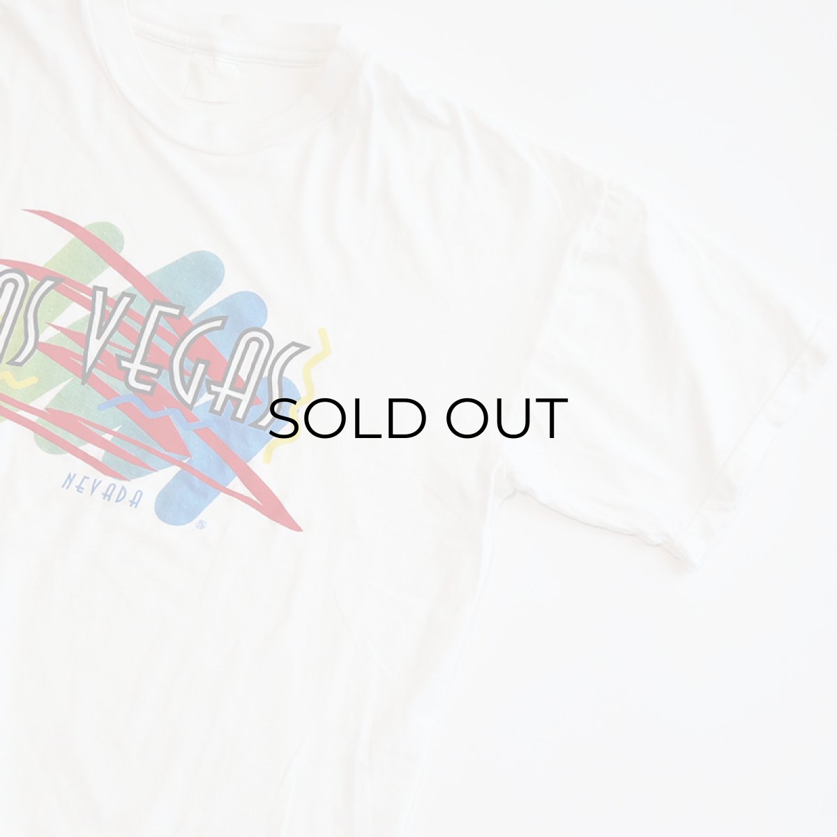 画像3: 〜80's UNKNOWN BRAND COTTON PRINT S/S TEE "LAS VEGAS" (3)