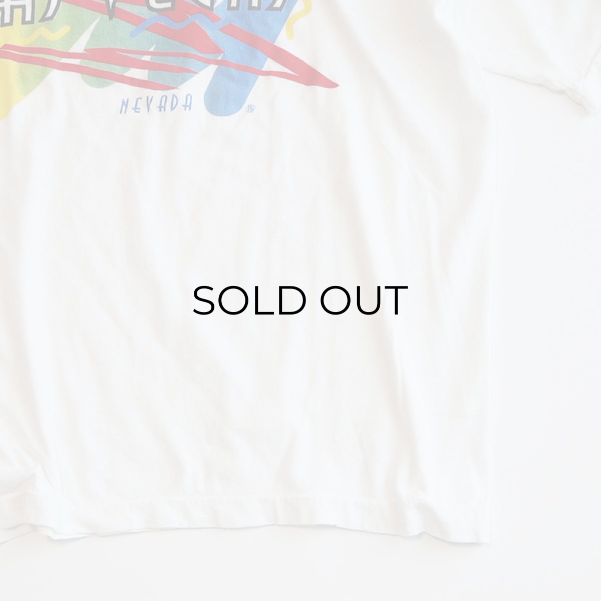 画像6: 〜80's UNKNOWN BRAND COTTON PRINT S/S TEE "LAS VEGAS" (6)