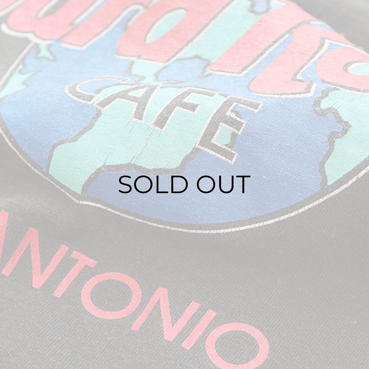 画像4: 90's Hard Rock CAFE COTTON PRINT S/S TEE "Hard Rock CAFE SAN ANTONIO" 【Size : LARGE】 (4)