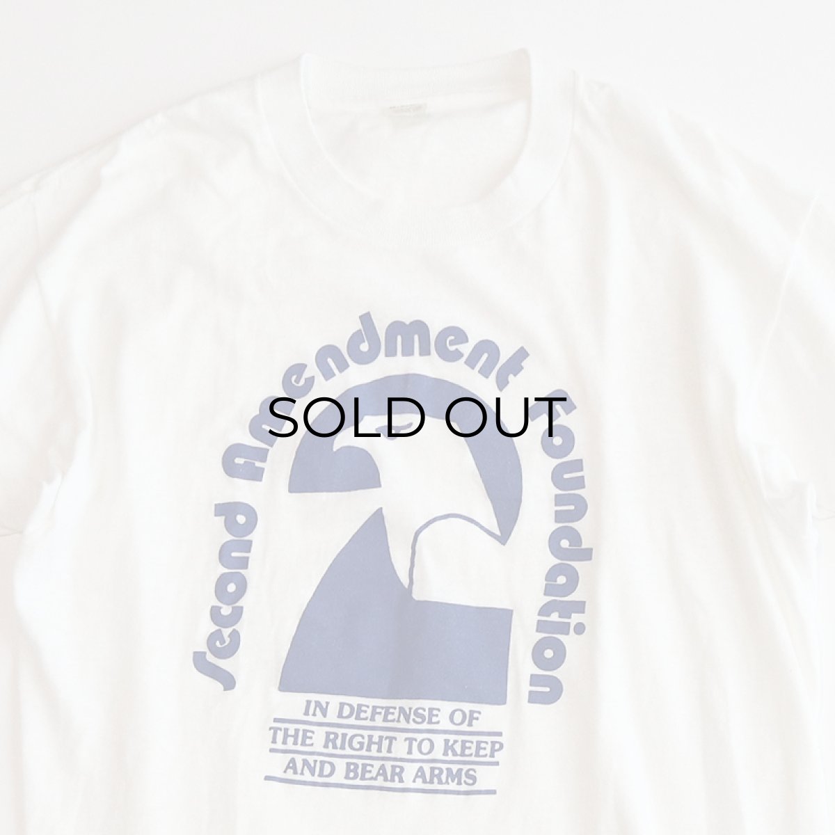 画像4: 〜80's B.V.D. COTTON PRINT S/S TEE "Second Amendment Foundation" (4)