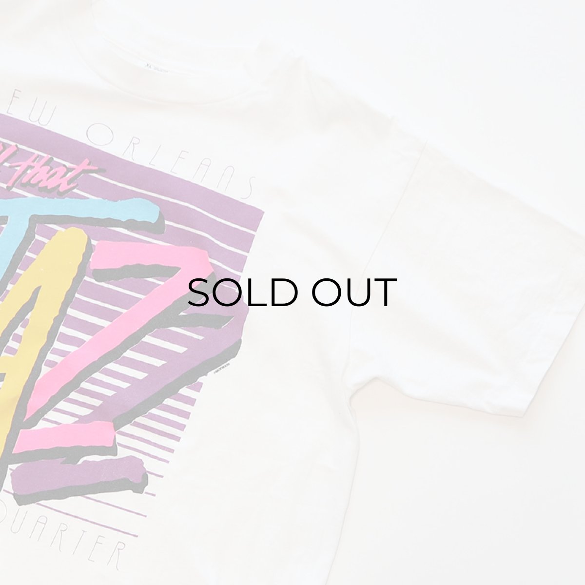 画像3: 〜90's FRUIT OF THE LOOM COTTON PRINT S/S TEE "NEW ORLEANS all That JAZZ" (3)