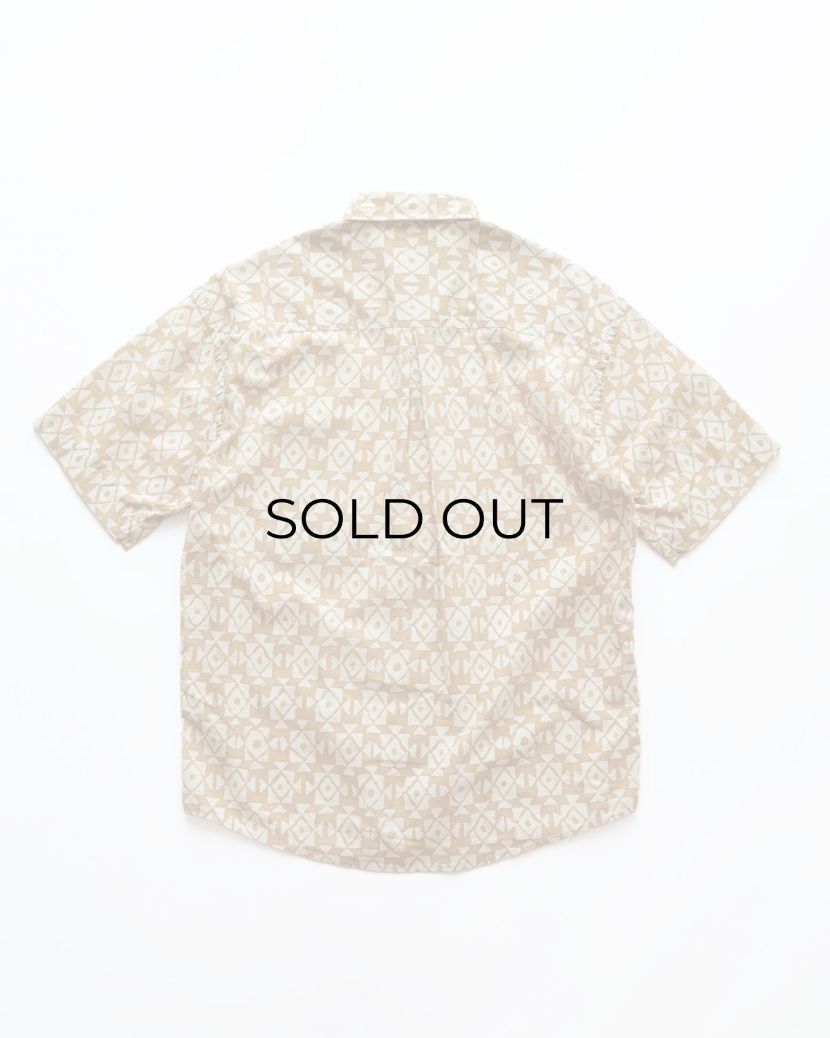 画像2: 90's claiborne COTTON LINEN ALL OVER PATTERN S/S SHIRT (2)