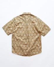 画像2: 90's claiborne COTTON LINEN ALL OVER PATTERN S/S SHIRT (2)