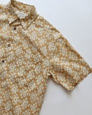 画像3: 90's claiborne COTTON LINEN ALL OVER PATTERN S/S SHIRT (3)