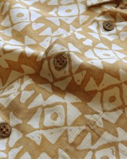 画像7: 90's claiborne COTTON LINEN ALL OVER PATTERN S/S SHIRT (7)